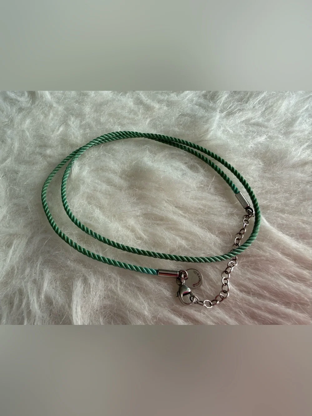 Tiffany & Co. blue silk cord necklace
